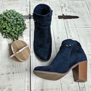Merona Ginnifer block heel booties